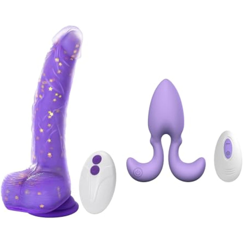 Vibrator Bundle - Jelivoy Thrusting Dildo Vibrator & Dorace Anal Vibrator