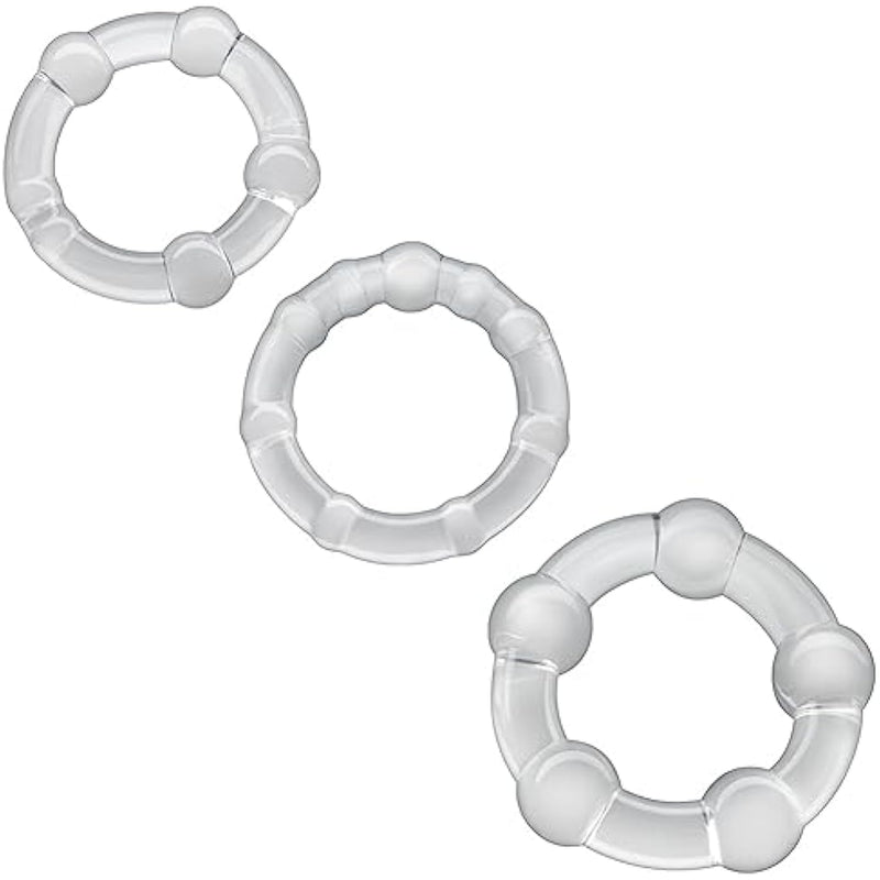 Penis Ring Set 3 Pcs Cock Ring For Delay Ejaculation Superior Stretchy Erection Enhancing Sex Toy For Men Couples Play