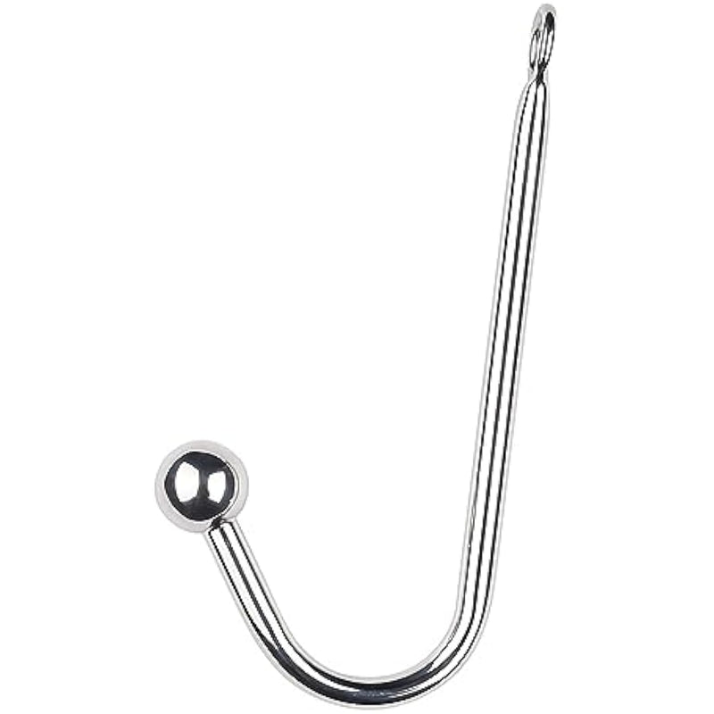 Bdsm Restraints Kit With Anal Hook Ball And Adjustable Handcuffs Collar, Leather Restraint Bondage Set For Couples,Fetish Sex Toys (1 Bead Anal Hook)