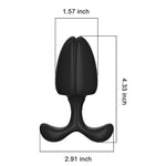Silicone Anal Plug Butt Plug,Portable Adult Sex Toy?Prostate Massager Dilator for Comfortable Long-Term Wear,Anal Training Stimulator for Female Men Women Gay and Couples Masturbation (Black)