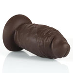 4 Inch Extra Thick Black Dildo, 8.5 Inch Realistic Silicone Girthy Dildos Huge Butt Plug With Suction Cup For Hands-Free & Anal Play, Biggest Dildo Anal Plug Sex Toy For Experienced Men Women (Brown)