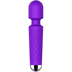 Clitioral Vibrator Wand Massager,Large Female Clit Sexual Stimulation Device With 20 Vibrations & 8 Speeds,Rechargeable Personal Vibrating Handheld Massager Cordless Women Sex Toys For Couple,Purple