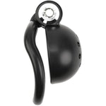 Press Lock Chastity Cage For Men With 5 Cock Rings And Pull Rope, Abs Round Head Chastity Devices With Ventilation Holes Sm Penis Bondage Extreme Sex Toy For Mens (Black)