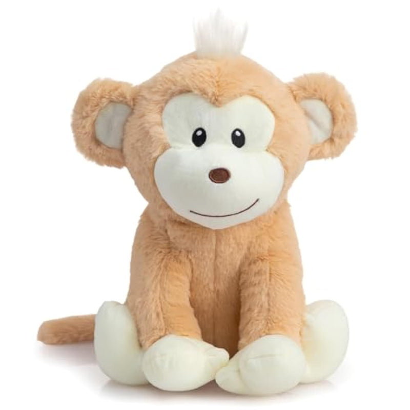Plush Monkey Stuffed Animal Cute Monkey Toys Birthday Gifts For Kids 13 Inch Tan
