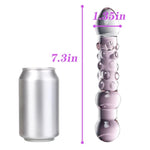 Double Ended Glass Dildo Butt Plug - Crystal Anal Plug Dildo Glass Pleasure Wand Glass Butt Plug Anal Beads Stimulator Double Ended Prostate Massager Fetish Masturbation Sex Toy For Women Men