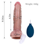 Realistic Male Ejaculation Penis, Female G-Spot Dildo Adult Sex Toy, 8.26 Inches Long By 1.77 Inches Wide, Anal Spray Penis With Suction Cup, Couple Silicone Penis Anal Plug
