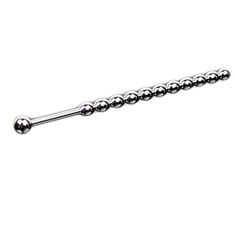 Stainless 8Mm Beaded Urethral Sounds Plug Stretcher, Not For Beginner