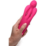 Bang! 10X Triple Motor Rabbit G-Spot Vibrator For Women. Sex Toys For Female Pleasure & Toys For Adults. Premium Silicone Vibrating Stimulator, Waterproof & Rechargeable - Usb Cable Included - Pink