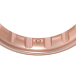 Elements Luxe Classic Thin Silicone Ring - Comfortable And Flexible Design - 4.3Mm Wide, 1.75Mm Thick - Dusty Rose Gold - Size 5