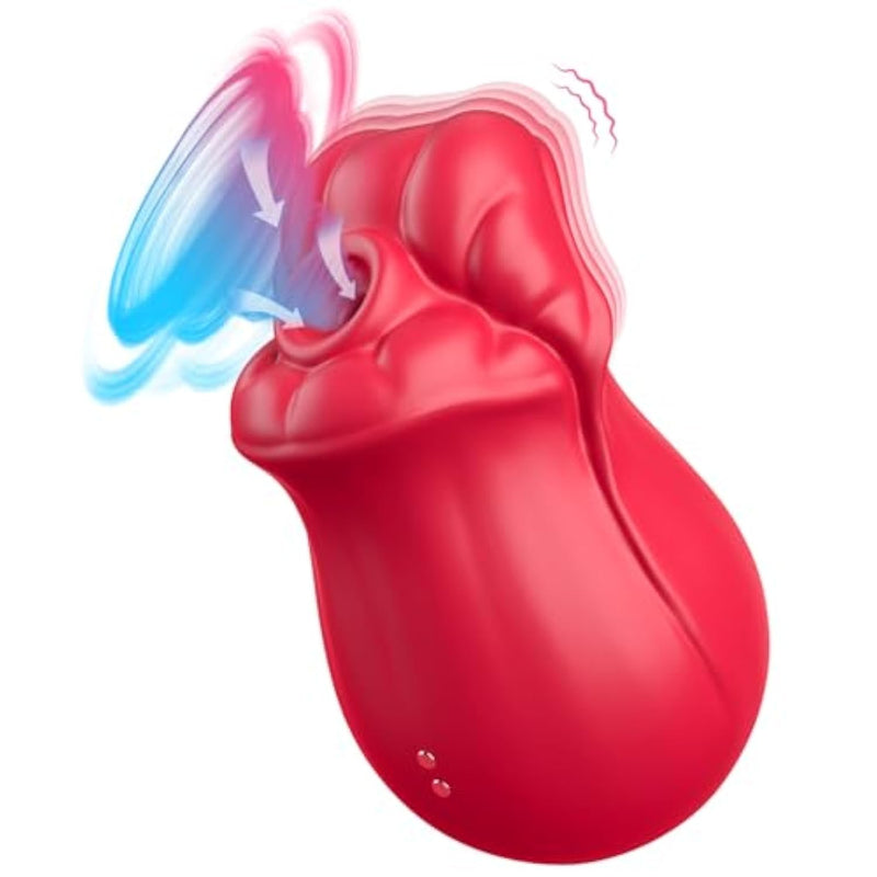 Sucking Vibrator Women Sex Toys - Clitoral Nipple Sucker Female Mouth Lip Vibrator With 9 Suction & 6 Vibration Modes, Clitoris Stimulator Adult Toys Rose Toy Sucking Vibrators Couples Games
