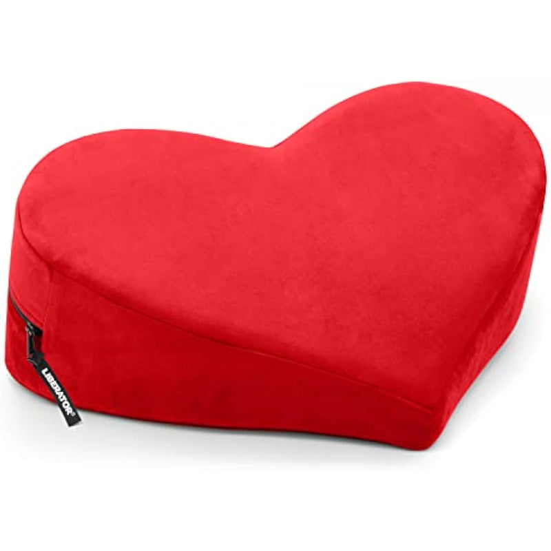 Liberator Heart Wedge Sensual Positioning Pillow - Microvelvet Red, (14088)