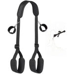 Bed Bondage Bdsm Restraints Kit Restraints Strap-On With Handcuffs Adjustable Sex Harness Straps From Neck To Thighs Adult Sex Toys Sex Swing Harness Set Beginner Couples Sm Game Wrist Thigh Cuffs