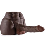7.2In Black Male Sex Doll with Flexible Dildo for Unisex Masturbation - Realistic Sex Toy for Women and Men