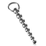 Penis Plug Stainless Steel Urethra Sound Multi Bead Urethral Plug Claspable O-Ring Urethral Dilator Sex Toys For Male Masturbation (5.66’’)