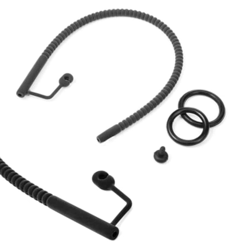 3Pcs Set-Silicone Soft Urethra Extra Long Hollow Catheter Urethra Plug Manual Masturbation Orgasm Device For Men 5Mm/7Mm/9Mm, Black