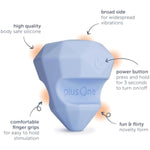 Diamond Vibe Personal Massager Vibrator, 10 Vibration Settings, Waterproof, Body-Safe Silicone, Usb Rechargeable