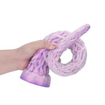 16.1 in Long Tentacle Dildo-Large Butt Plug-Suction Cup-Monster Tentacle Anal Sex Toys-Fantasy Silicone Anal Dildo for Women Men Couples-Prostate Dildo&Gay Sex Toys-HJ-FC018-P