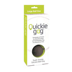 Quickie Ball Gag, Super Strong Silicone Mouth Gag. Bondage Toy Accessories For Adult Couple Play, Breathable, Light, Portable And Quiet, Perfect For Women And Men – Large Black
