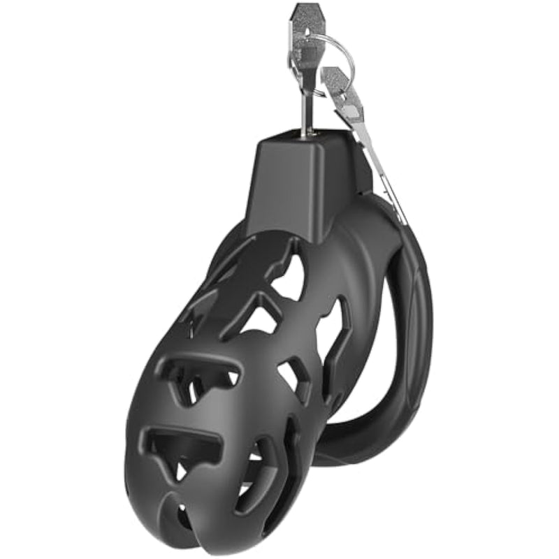 Male Chastity Cage, Large Chastity Devices With 5 Sizes Rings And Invisible Lock For Man Penis Exercise Bondage Gear & Accessories Lightweight Adult Sex Toys