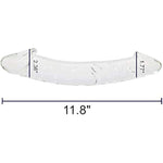 Large Clear Double Ended Glass Dildo Double Side Crystal Penis G-Spot Stimulator Female Masturbator (Large)