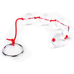 Anal Beads Stainless Steel Vaginal Beads With Safe Pull Ring,Masturbation Sex Toy For Men And Women,Fetish Bdsm Kit (Sphere Diameter: 1 Inch, Glass)