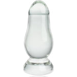 Super Large Butt Plug Trainer Glass Anal Plug Prostate Massage Sex Toy,Huge Crystal Anal Plug Anal Sex Toys For Advanced Adult Men Women And Couples (L)