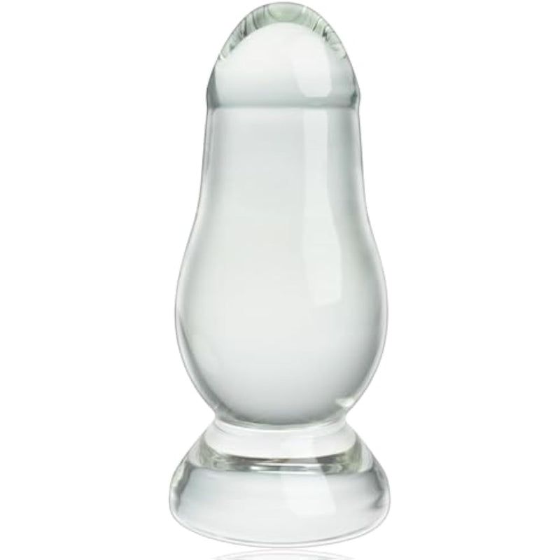 Super Large Butt Plug Trainer Glass Anal Plug Prostate Massage Sex Toy,Huge Crystal Anal Plug Anal Sex Toys For Advanced Adult Men Women And Couples (L)