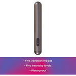 Chroma Whisper-Quiet Vibrator, 5 Vibration Modes & 5 Intensity Levels, For Women, Men & Couples, Includes Usb Charging Cord, & Bath-Friendly, Safe Non-Porous Aluminum, Space Grey