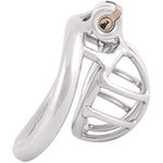 Stainless Steel Small Male Chastity Device Ergonomic Design Cock Cage S250 (1.97 Inch / 50Mm)