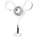 One Piece Urinal Chastity Cage Male With Leather Belt, Flat Sissy Negative Chastity Lock Sex Toy, Hollow Anti-Slip Cock Cage Bdsm Devices (L)