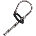 Smooth Urethral Sounds Catheter Plug Metal Urethral Rod With Silicone Penis Cock Rings(018)