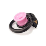 Mini Chastity Lock Male With 4 Sizes Rings And Keys Lightweight Resin Chastity Device Adult Sissy Sex Toy Bdsm Slave Breathable Bondage Devices Accessories For Men (Pink-S)
