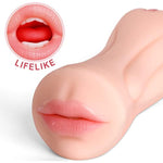 Blowjob Toy Pocket Pussy Male Masturbator Stroker With 2 Penis Rings, Realistic Mouth And Tight Vagina Adult Oral Sex Toys For Men, Lifelike Texture Sex Doll Deep Throat Masterbator Stimulation