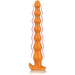Super Long Anal Beads, Ultra Soft Liquid Silicone Anal Plug Flexible Butt Plug Prostate Massage Anal Sex Toys For Men Women Couples (M)