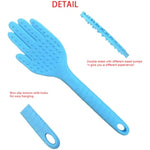 Spanking Paddle For Sex Adult Play,Rubber Palm Shaped Slapper Sex Paddle,Bumps Flexible Flirt Toy For Sm Bondage Game,Lightweight Sturdy And Durable Bdsm Adult Sex Toys For Couple/Women/Gay (Blue)