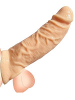 Threaded mace Condoms Male Condom Adult Lock fine Ring Sleeve Extender Flesh 8.66in