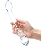 Double Ended 9.5 Inch Glass Dildo With Lube 1Oz | Double Ended Glass Dildos | Butt Plugs | Adult Sex Toys | G-Spot P-Spot Massager
