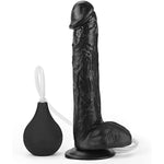 Squirting Dildo Black Dildo, 11" Realistic Squirting Dildo Ejaculating Dildo With Enema Bulb Removable, Adult Sex Toy Big Anal Dildo Strap On Thick Huge Large Dildo Suction Cup Dildo Butt Plug