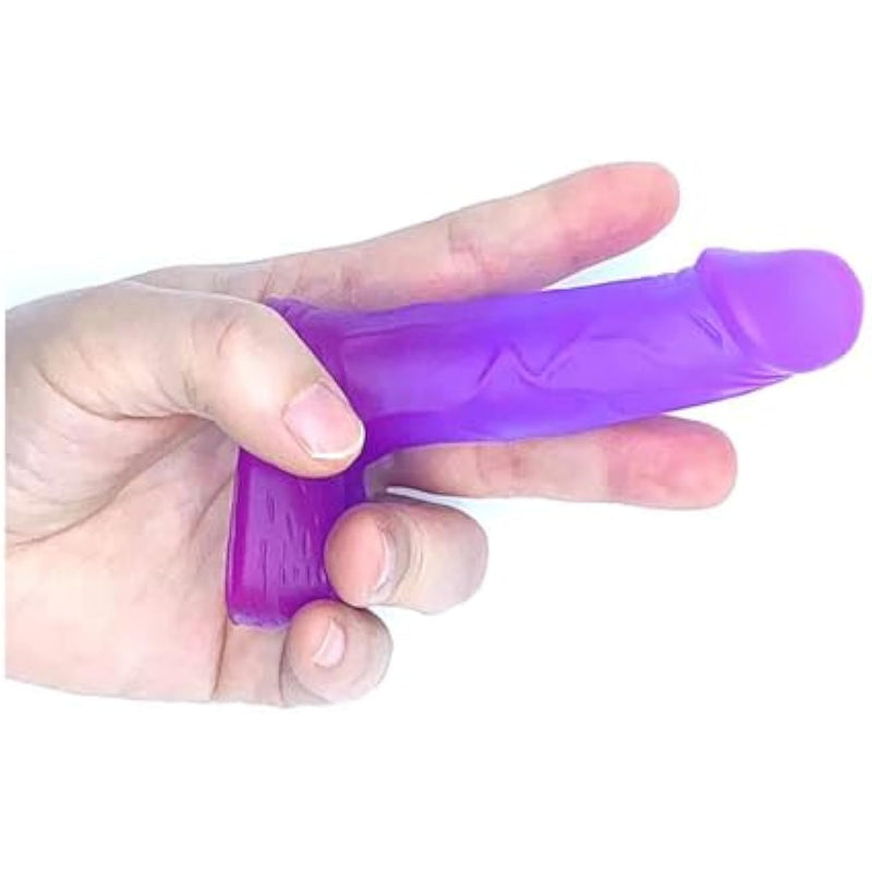 Realistic Dildo, Sex Toys For Beginners, Anal Plug For Women, Lesbians, Men, Gay And Couple (4" Purple)