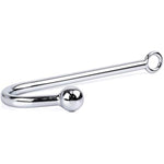 Bdsm Metal Anal Hook Butt Plug With Smooth Ball Anal Plug Sm Restraints Anal Gay Sex Toys For Man And Woman Adult Games (Length:9.84 Inch/25 Cm, 1 Ball)