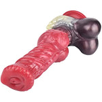 Multi Color Optional Size Artificial Dog Wolf Dildo Silicone Made With Big Knot Knotty Suction (M)
