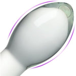 Glass Butt Plug Crystal Tapered Head Anal Plug For Anal Training Stimulation And Expansion Long Neck Mushroom Shaped Adult Sex Toys For Men Women Couples (S)