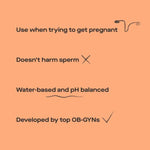 Lubricant | Fertility Friendly For Women And Couples Trying To Conceive, Doesn'T Harm Sperm Or Eggs, Ph Balanced & Water-Based, Easy To Apply, Hormone & Paraben Free | 1 Oz