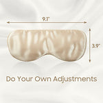Sleep Mask 100% Mulberry Silk, Champagne Gold