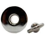 Secure Trusted Thru Hole Enema Metal Butt Plug With Removable Core One Size Silver