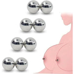 Non Piercing Magnetic Ball Breast Nipple Clitoris Labia Clamps Powerful Orbs Sex Toy Bdsm Bondage Clip Fetish Pair Set?4 Pairs?