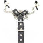 Men'S Bondage Stainless Steel Nipple Clamps 2In1 Sm Erotic Breast Clamp With Penis Ring Adjustable Nipple Clips Sex Toys Men'S Penis Strap Ons Gay Aid Strap On Man Sex Toy For Couples