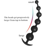 Anal Plug Silicone Butt Plug With Pull Beads Adult Sex Toys With Couples Gradual Enlargement Of Anal Plugs Anchor Shaped Tail For Easy Donning And Doffing (Five Beads)