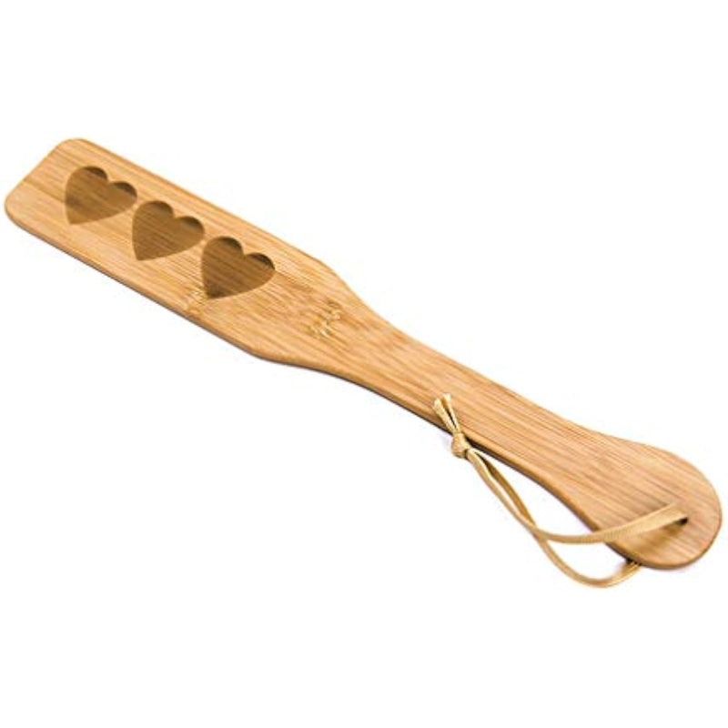 Bamboo Spanking Paddle For Adults, 12.5Inch Heart Paddle For Sex Play