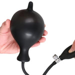 Liquid Silicone Inflatable Anal Plug for BDSM and Couples - Perineum Massager for Men and Women